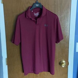 Under Armour Maroon Performance Polo Shirt